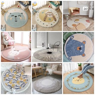 THẢM TRÒN LÔNG CỪU 1mX1m sẵn hàng