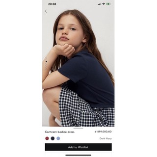 Đầm bé gái Mango auth vợt sale