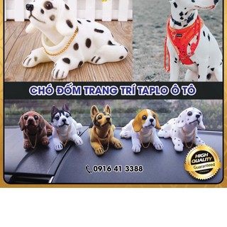 Chó lắc lư trên xe hơi - Trang trí taplo ô tô, chó gật gù, lúc lắc