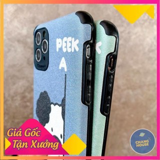 [ FREE SHIP ] Ốp Lưng Da IMD Peek A Boo