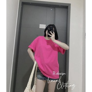 Áo phông trơn 3158 tay lỡ cotton khô form rộng unisex