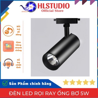 Đèn Led rọi ray ống bơ 5W trang trí shop HL Studio, vỏ nhôm sơn tĩnh điện, bảo hành 12 tháng