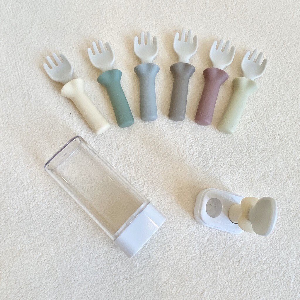 Bộ Thìa Dĩa Ăn Dặm Cho Bé Set Thìa Nĩa Cho Trẻ Tập Ăn Dặm Mẫu Mới Nhất 2023 Chính hãng nuoiconkieuhan