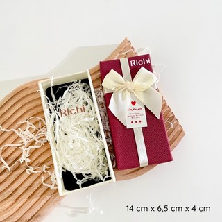 Hộp quà đựng son tặng kèm rơm