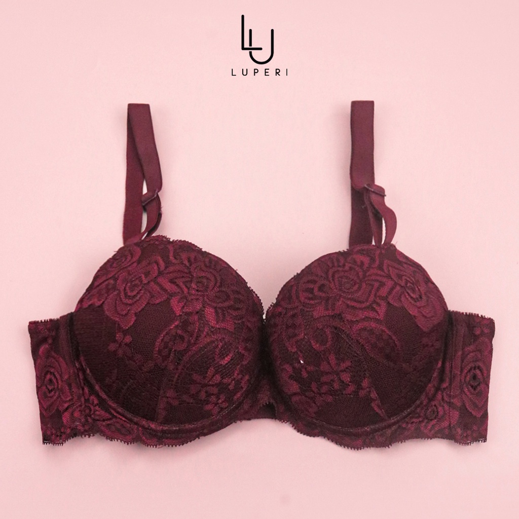 Áo Ngực Ren Đệm Mút Siêu Dày 5cm Có gọng Luperi SP850X bản lưng 3 móc nâng ngực mặc áo dài áo sơ mi