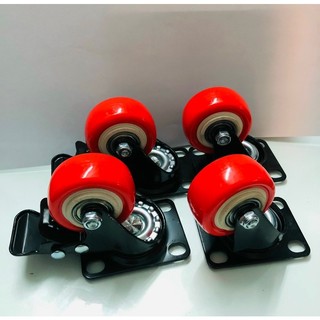 Bánh xe 5 phân đỏ ( giá bán 1 bộ gồm 4 cái như hình)
