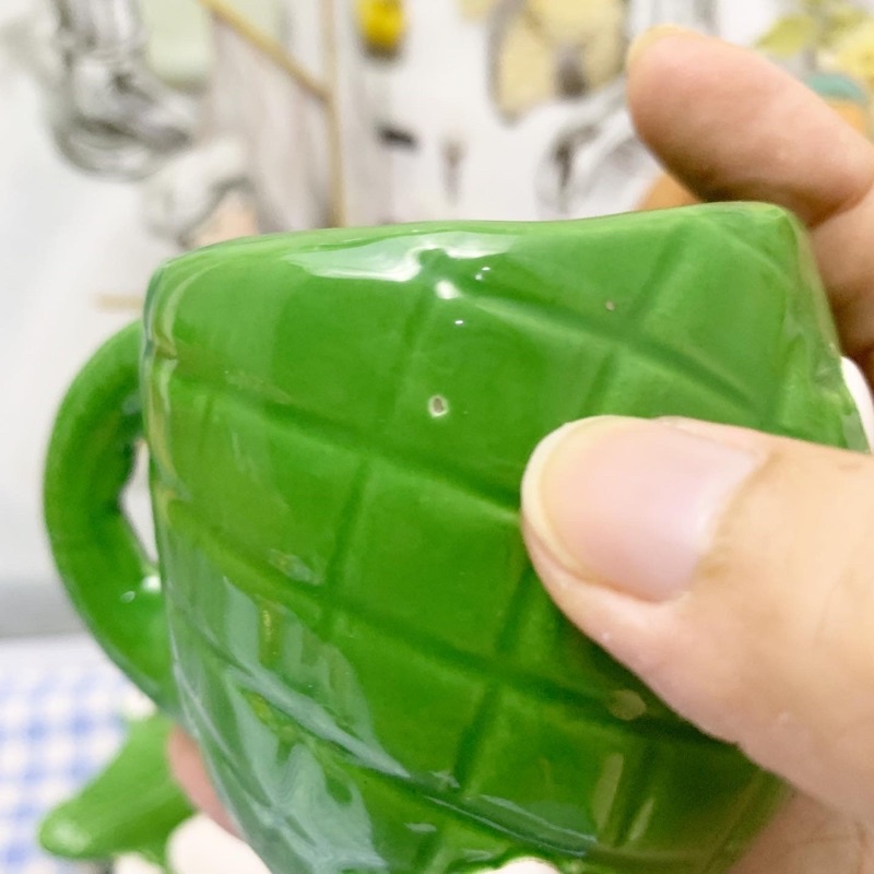 Set dĩa ly cá sấu gốm sứ hoạt hình dễ thương nhật bản