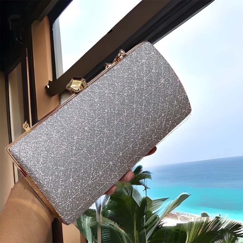 Bóp Đầm Đeo Vai Kết Hạt Thủ Công Hàng Cao Cấp Có Quai{ Nhận giao hoả tốc trong ngày khu vực tphcm}