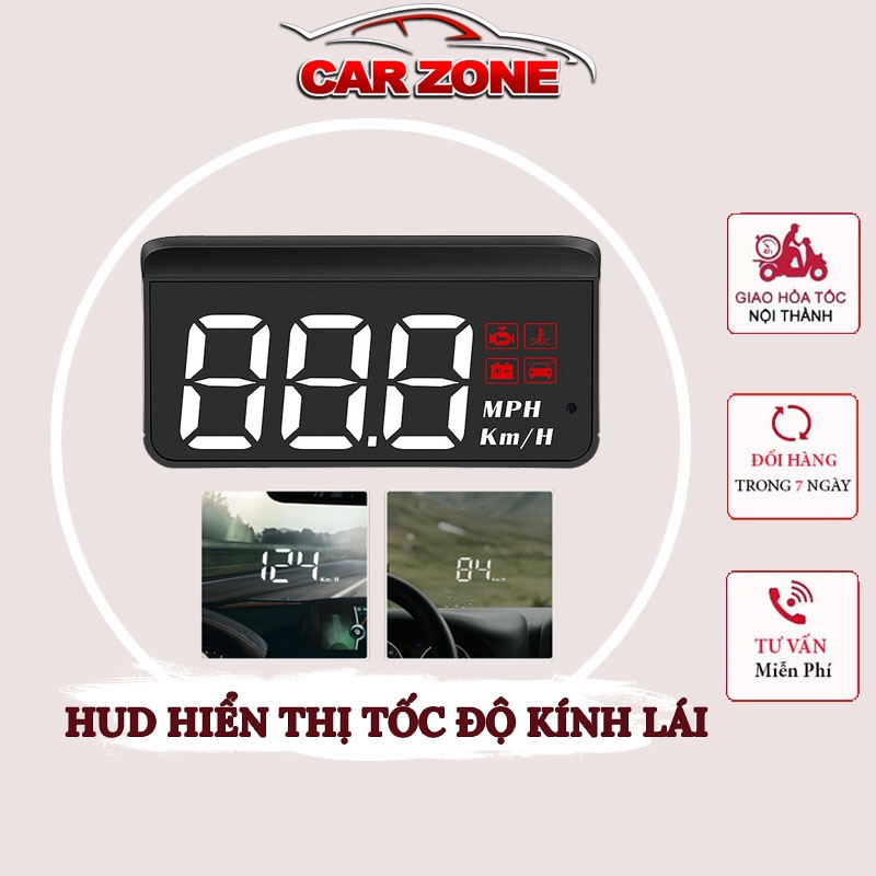 HUD Hiển Thị Tốc Độ Kính Lái Ô Tô M3, C100 Cắm Nguồn OBD2 HD Chất Lượng Cao