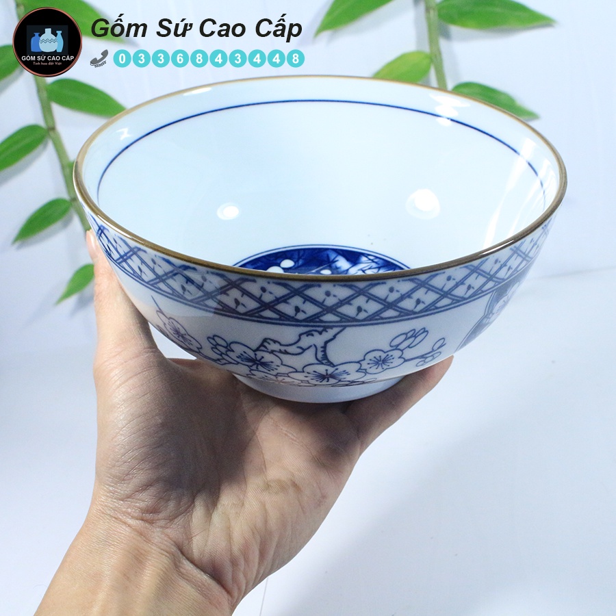 Tô Bún phở, Bát đĩa    ,Bộ bát tràng cao cấp mẫu mới siêu đẹp ,dày dặn ,men sáng bóng