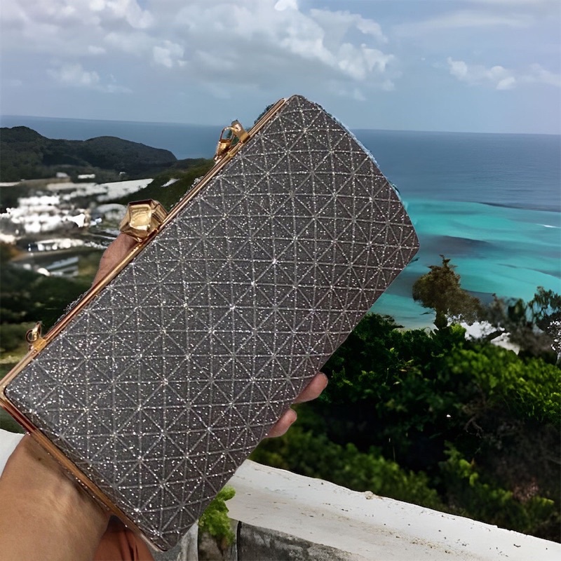 Bóp Đầm Đeo Vai Kết Hạt Thủ Công Hàng Cao Cấp Có Quai{ Nhận giao hoả tốc trong ngày khu vực tphcm}