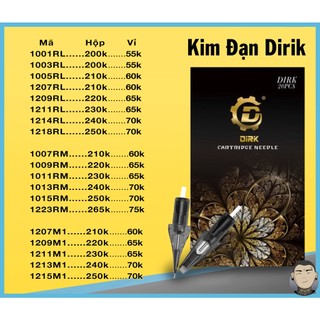 Kim đạn máy pen Dirik hộp 20 cây - Tiệm xăm thiên đường