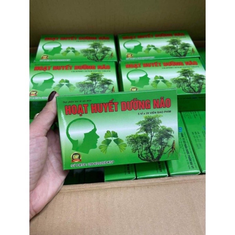 [ COMBO 5 HỘP ]HOẠT HUYẾT DƯỠNG NÃO Đại Uy hộp 100 viên (Bổ não, cải thiện trí nhớ - tăng cường trí nhớ)