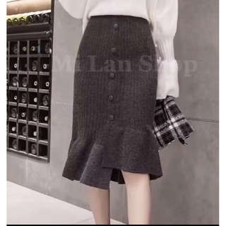 Chân váy len đuôi cá sang chảnh - Hàng Qc L1
