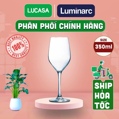 Ly Rượu Vang Thủy Tinh Luminarc Mineral 350ml - L2317 | Phân Phối Chính Hãng