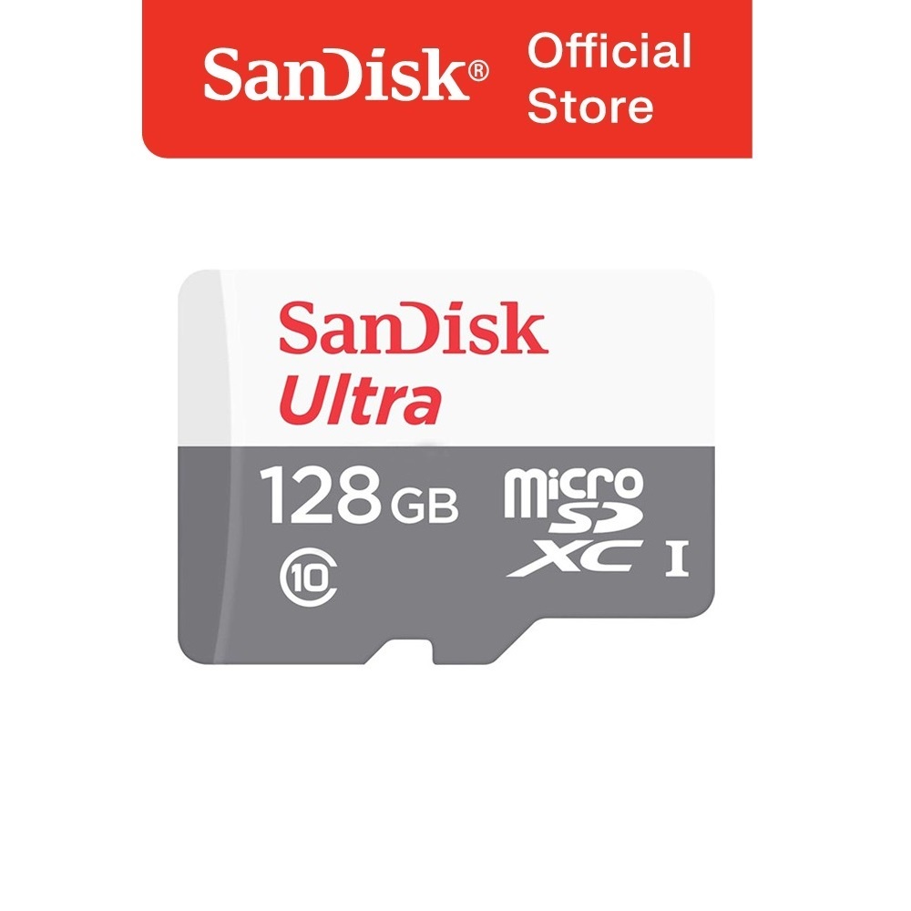 Thẻ nhớ micro SDXC Sandisk 128GB upto 80MB/s 533X Ultra UHS-I + Đầu đọc thẻ