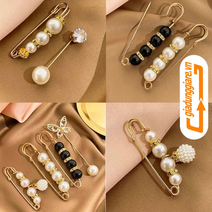 SET 13 ghim cài quần áo các mẫu kim băng cài váy thời trang - giadunggiare.vn