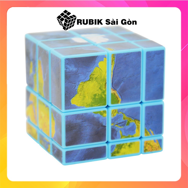 Rubik 3x3x3 Hành Tinh Xanh Rubic Biến Thể Đồ Chơi Trí Tuệ Nâng Cao Độ Khó Cho Trẻ Em