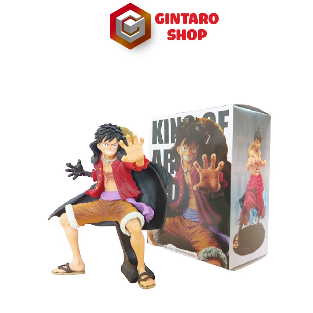 Mô hình One Piece Luffy Wano tay bọc haki được repaint lại phần tay haki cực đẹp và bóng bẩy GINTARO SHOP