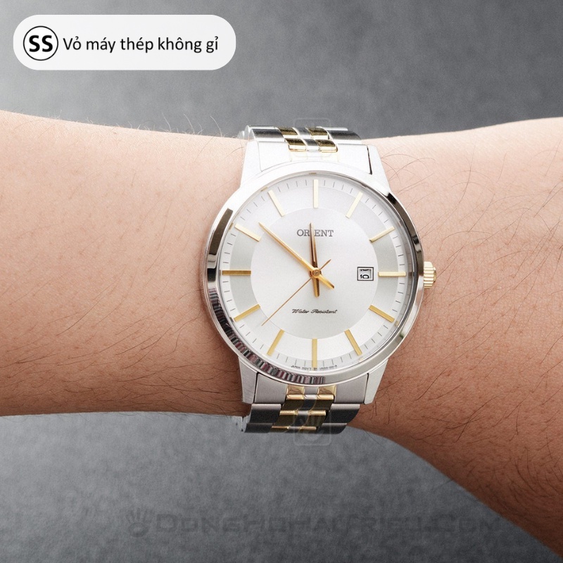 Đồng hồ nam Orient Watch Classic FUNG800 máy điện tử mặt kính sapphire chống xước dây thép đeo tay cao cấp chính hãng