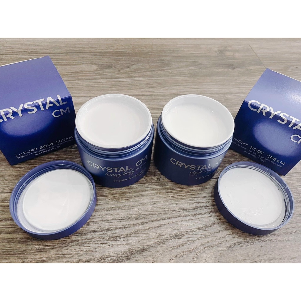 KEM ĐÊM THUỶ PHÂN TRĂNG  DA CRYSTAL CM 500G
