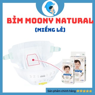 Tả bỉm dán quần Moony Natural đủ size NB62 S58 M46 L38 L36 XL32 cho bé