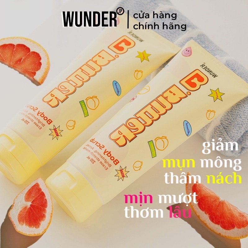 Tẩy Tế Bào Chết Cơ Thể Wunder, Giam Mụn , Mờ Thâm  Mông, Sần Vòng 3 | BigBuy360 - bigbuy360.vn