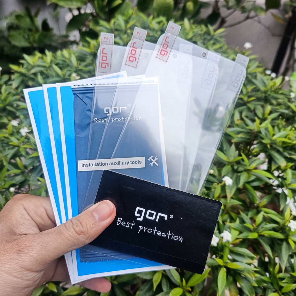Bộ 4 Miếng Dán Dẻo Gor Samsung S23 Ultra/ S22 Ultra/ S21 Ultra Dán Full Màn 3D, Trong Suốt Bo Viền Cong - Chính Hãng Gor