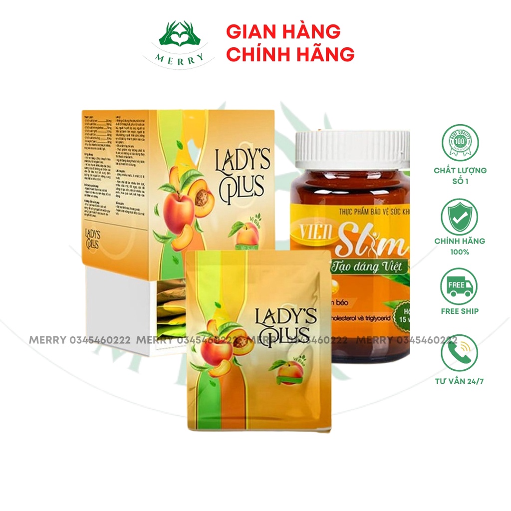 Trà Đào Giảm Cân Lady s Plus - Viên Slim Tạo Dáng Việt Giúp Giảm Cân An