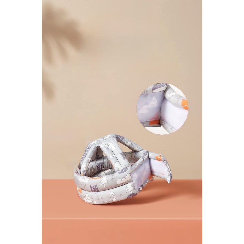 MŨ BẢO HIỂM BÔNG BẢO VỆ ĐẦU CHO BÉ SIÊU TIỆN LỢI