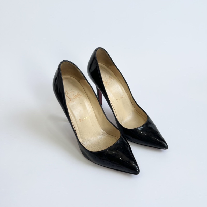 Guốc Louboutin đen trơn size 35.5 chính hãng