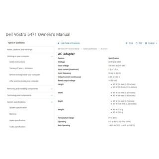 Sạc Dell Vostro 5471