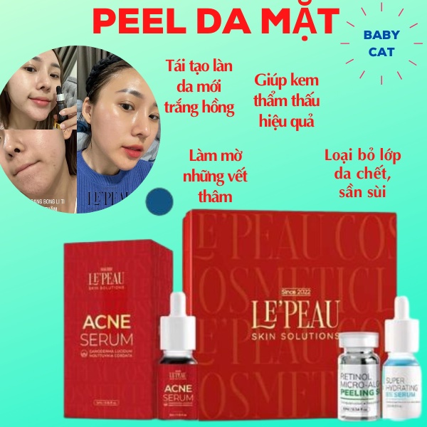 Peel da vi tảo, tái tạo da