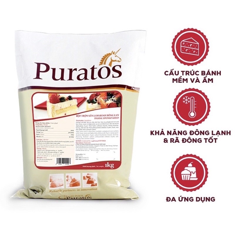 Bột trộn sẵn bánh bông lan Puratos