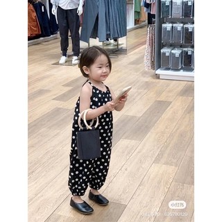 Xả Bộ jum chấm bi đen cho bé gái