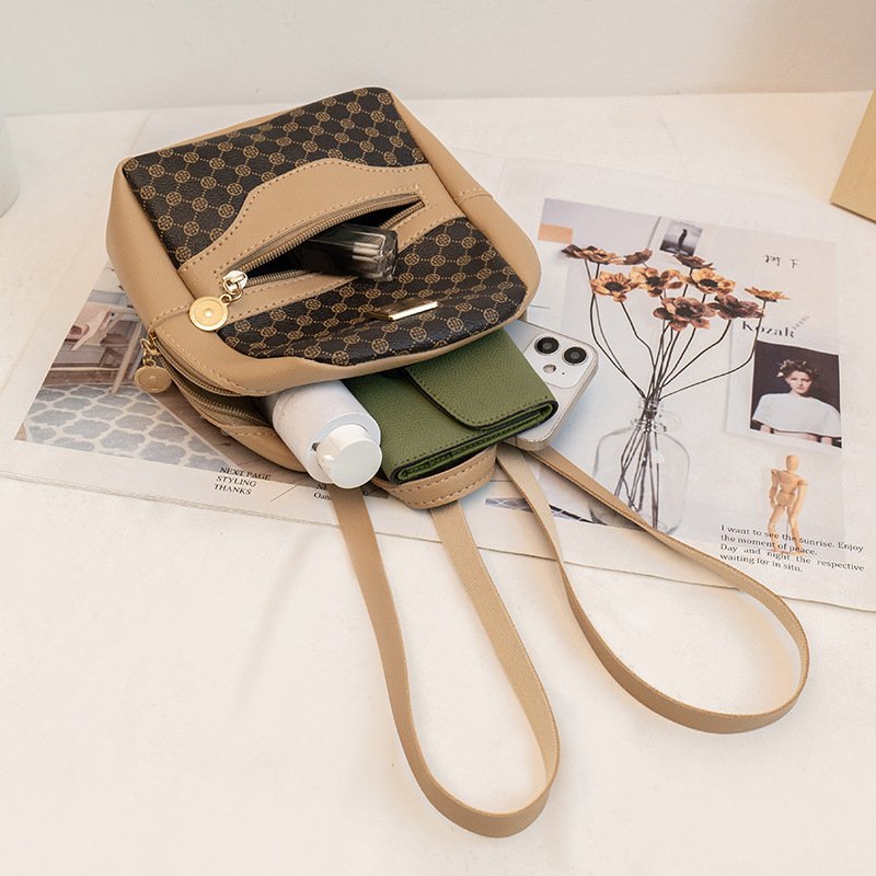 Túi đeo balo chấm bi hình trái tim mã A001 có dây đeo chắc chắn điều chỉnh tùy ý