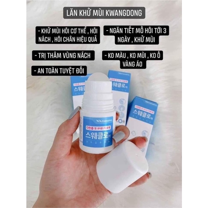 Lăn Khử Mùi Kwangdong Sweatclor 30ml