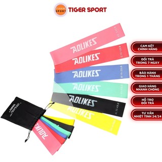 Bộ 6 Dây MiniBand Aolikes 3601 Đàn Hồi Kháng Lực Tập Gym, Tập Mông Đùi. Yoga Tại Nhà