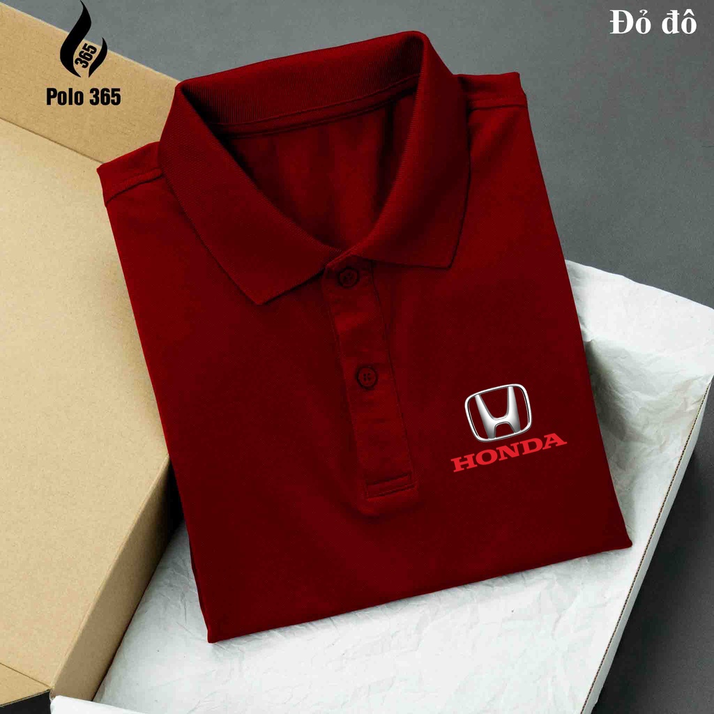 Áo thun Polo Honda - Áo polo các hãng xe chất cá sấu poly 4c - polo 365
