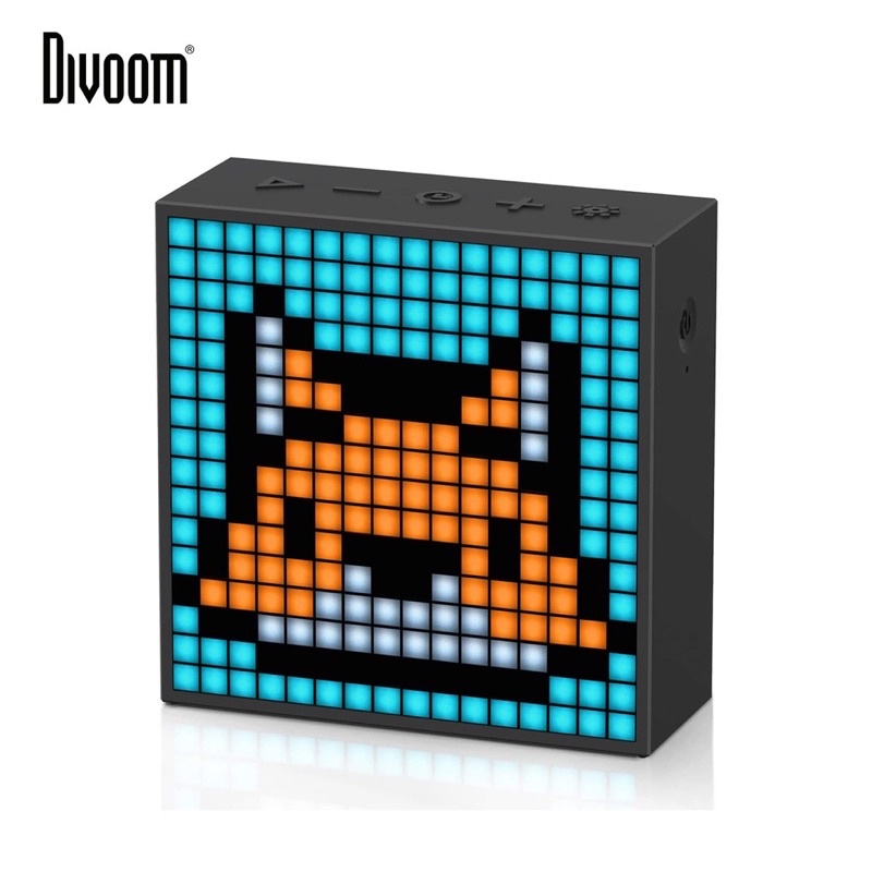 Loa bluetooth thông minh Divoom Timebox-Evo, màn hình LED 256 Full RGB, đồng hồ báo thức, ghi âm