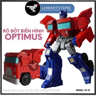 RÔ BỐT OPTIMUS PRIME người máy biến hình ô tô TRANSFOMRER biến đổi 2 trong 1 từ LEMARTSTORE