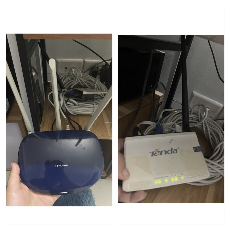 Thanh lý bộ phát wifi Tp-Link 450 Mbps và Tenda 1 râu