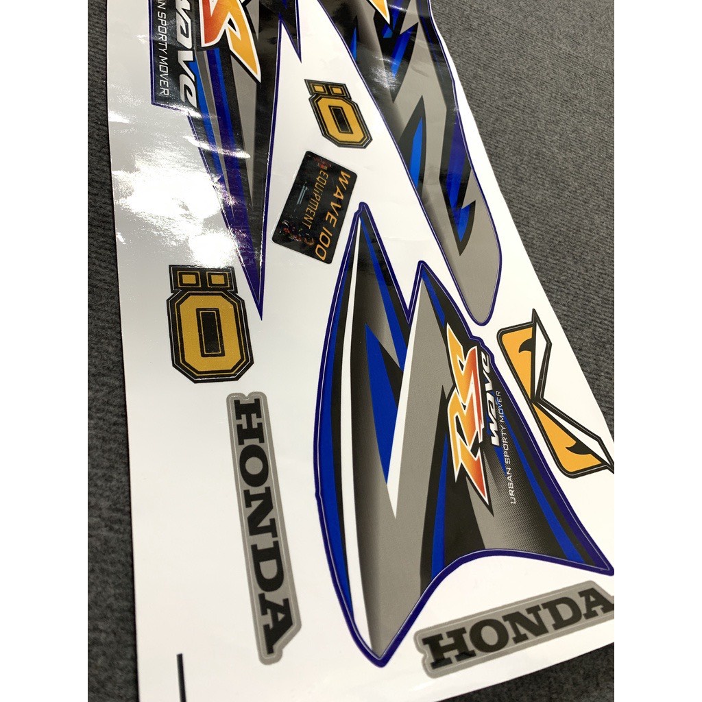 Tem Rời Wave A, RS 50cc-100cc 110cc Xanh Xám-Ảnh Thật