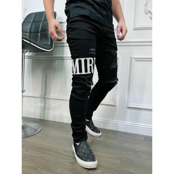 Quần Jean Nam xám trơn Quần bò nam Cao Cấp