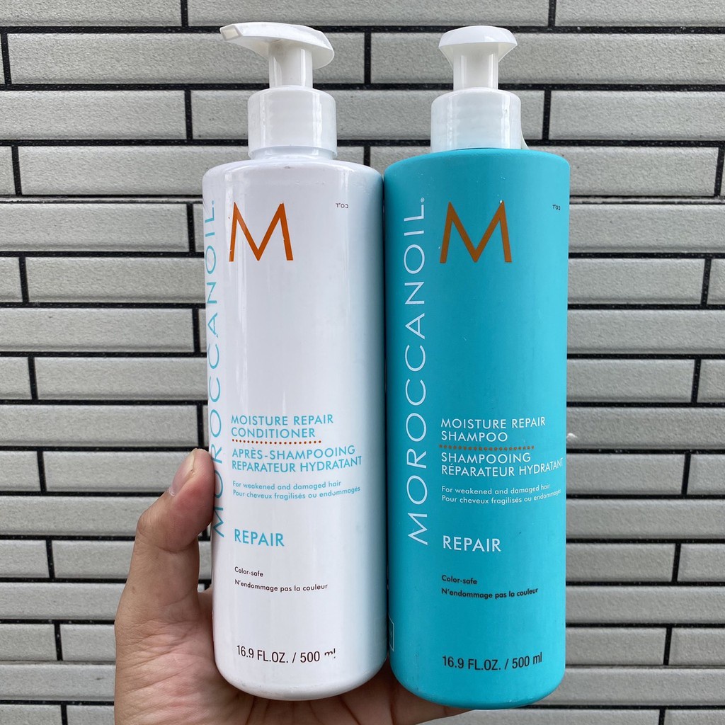 MOROCCANOIL - Dâu Gội Dầu Xả MOROCCANOIL 500ml Dưỡng Ẩm Sâu Phục Hồi Tóc Hư tổn