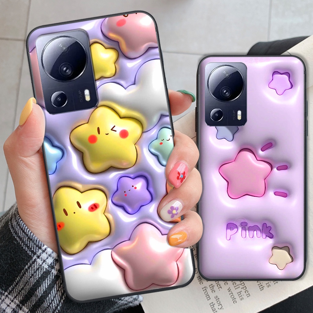 Ốp Xiaomi Civi 2 5G in phẳng hiệu ứng 3D giả nổi siêu thật, cực xinh, cá tính