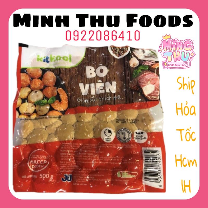 Bò viên 500g Kitkool - Lacusina - Jofood