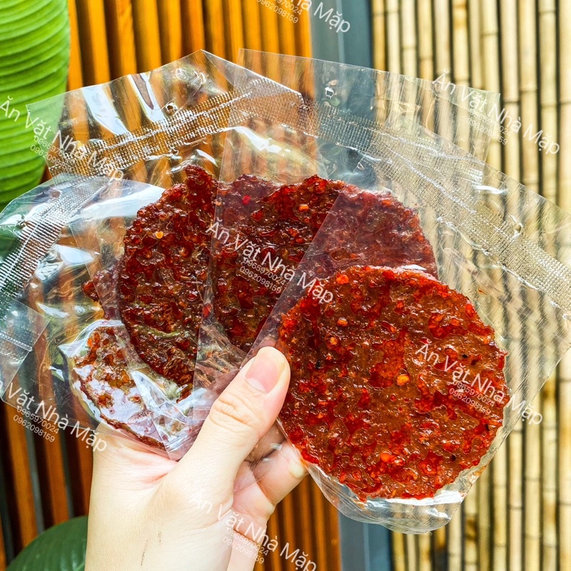 6g x 1 Gói Khô Cá Da Bò Satế Cay Thanh Phát Miếng Tròn