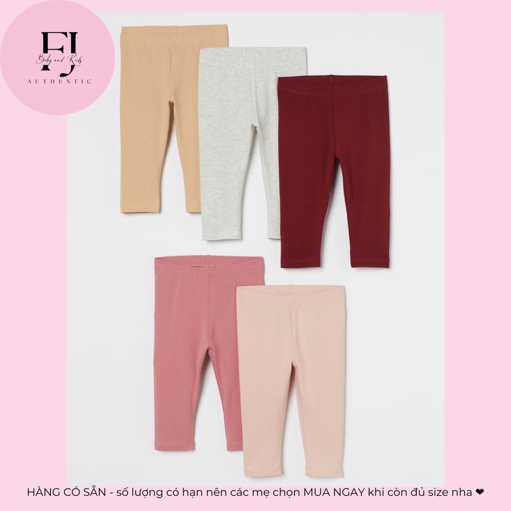 Quần legging trẻ em chính hãng HM, quần bé gái Quần legging, hàng hiệu cho bé Size 6-9m