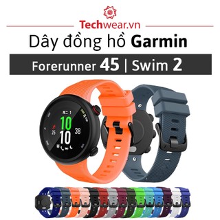 Dây đồng hồ Garmin Forerunner 45 | Garmin Swim 2 chất liệu silicon mềm | Hàng có sẵn trong nước | Giao nhanh toàn quốc